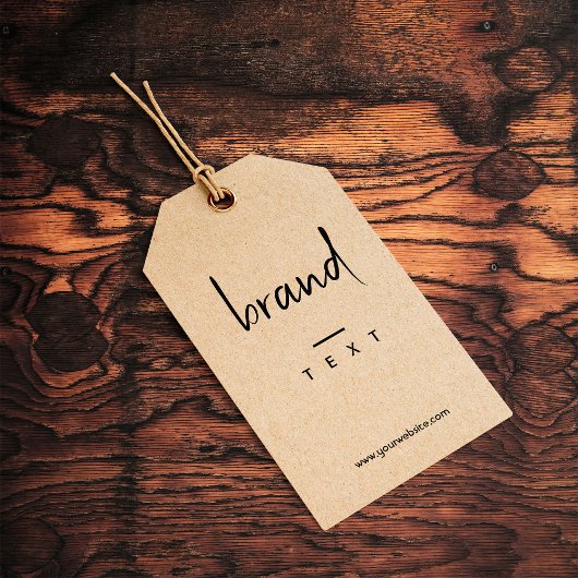 Einfache Bekleidungsmarkierung mit schwarzen Hänge Geschenkanhänger