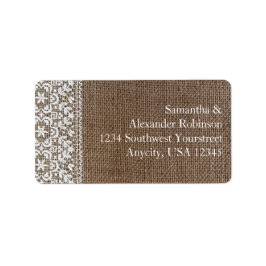 Einfache Belastung und Spitze Adressaufkleber