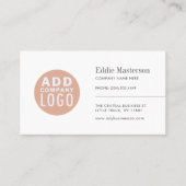 Einfache, benutzerdefinierbare Add-OnModern Minima Visitenkarte (Vorderseite)