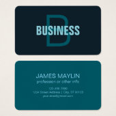 Einfache, benutzerdefinierbare Mit Monogramm Bezei (Vorne & Hinten)