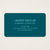 Einfache, benutzerdefinierbare Mit Monogramm Bezei (Rückseite)