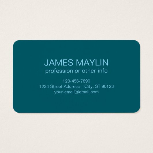 Einfache, benutzerdefinierbare Mit Monogramm Bezei (Rückseite)