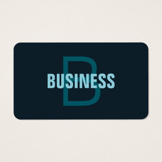 Einfache, benutzerdefinierbare Mit Monogramm Bezei (Vorderseite)