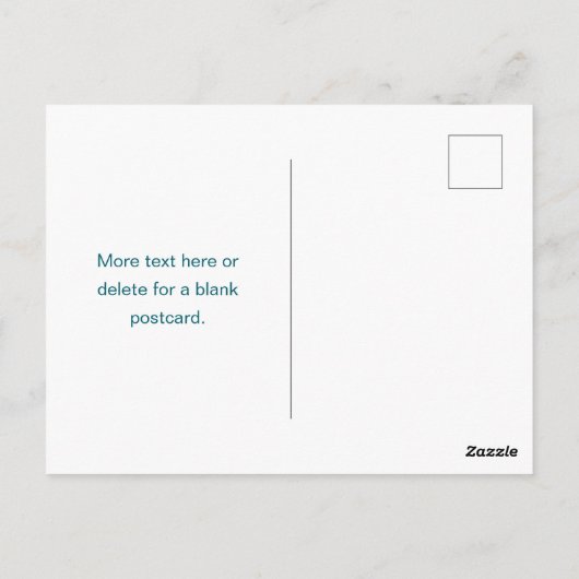 Einfache, benutzerdefinierbare Mit Monogramm Bezei Postkarte (Rückseite)