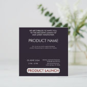 Einfache, benutzerdefinierbare Produktstartveranst Save The Date (Stehend Vorderseite)