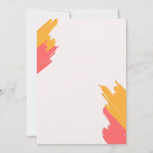 Einfache benutzerdefinierbare Sip- und Paint-Party Einladung (Rückseite)