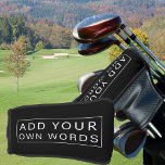 Einfache benutzerdefinierte Aufnahme Schwarzweiß-P Golf Headcover<br><div class="desc">Einfache schwarz-weiße Putter Kopfbedeckung für Sie,  um mit Ihren eigenen Worten,  wie z.B. Ihrem Firmennamen,  dem Namen des Golfers,  einem Slogline oder Ihrem Golfclub,  zu individualisieren.</div>