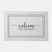 Einfache, benutzerdefinierte Begrüßung Fußmatte (Vorderseite)