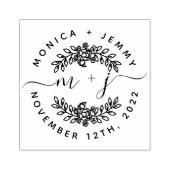 Einfache benutzerdefinierte Blätter Initial Script Gummistempel (Prägung)