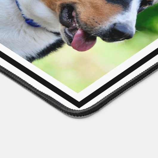 Einfache benutzerdefinierte Familie Foto Collage T Schreibtischunterlage (Ecke)