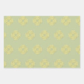 Einfache benutzerdefinierte Familie keltisch Kreuz Geschenkpapier Set (Vorderseite 3)