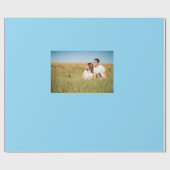 einfache benutzerdefinierte farbenfrohe blaue funk geschenkpapier (Flach)