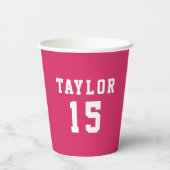 Einfache, benutzerdefinierte Farbvarianten-Papierg Pappbecher (Rückseite)