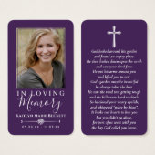 Einfache benutzerdefinierte Foto-Gedenkkarten (Vorne & Hinten)