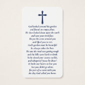 Einfache benutzerdefinierte Foto-Gedenkkarten (Rückseite)