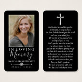 Einfache benutzerdefinierte Foto-Gedenkkarten (Vorne & Hinten)