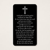 Einfache benutzerdefinierte Foto-Gedenkkarten (Rückseite)