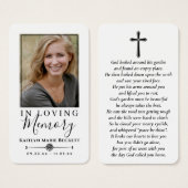 Einfache benutzerdefinierte Foto-Gedenkkarten (Vorne & Hinten)