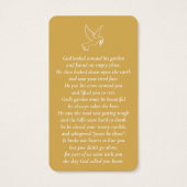 Einfache, benutzerdefinierte Foto-Gedenkkarten für (Rückseite)