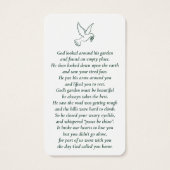 Einfache, benutzerdefinierte Foto-Gedenkkarten für (Rückseite)