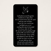 Einfache, benutzerdefinierte Foto-Gedenkkarten für (Rückseite)