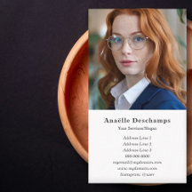 Einfache, benutzerdefinierte Foto-Vertikalkarte