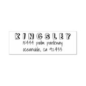 Einfache benutzerdefinierte, handgeschriebene Rück Permastempel (Design)