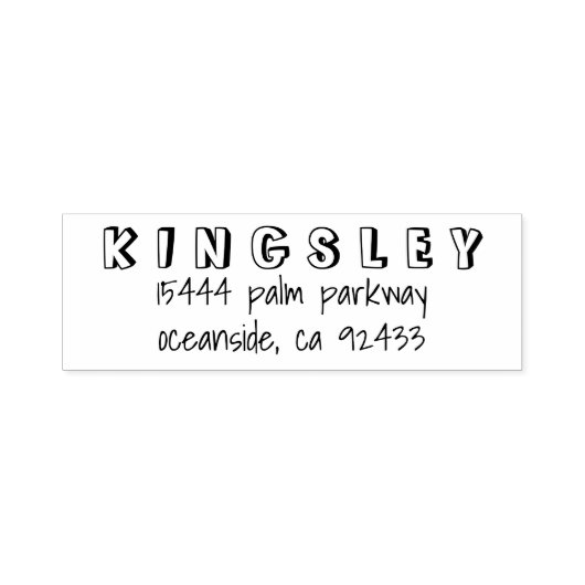 Einfache benutzerdefinierte, handgeschriebene Rück Permastempel (Design)