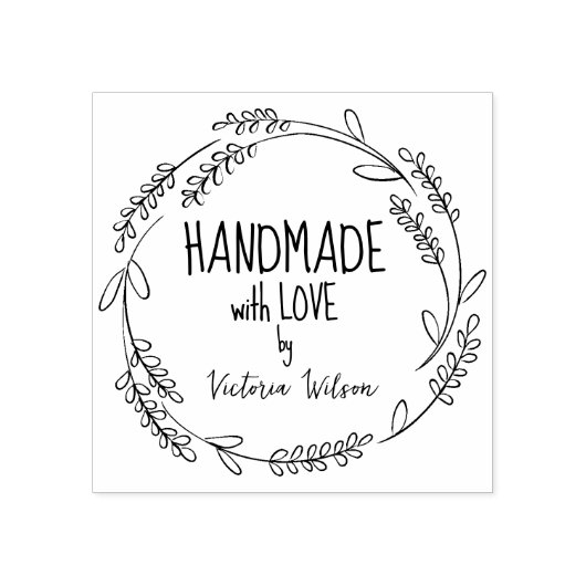 Einfache benutzerdefinierte Handhabung mit Liebe, Gummistempel (Prägung)