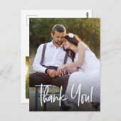 Einfache benutzerdefinierte Hochzeitsskripte für F Postkarte (Vorne/Hinten)