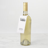 Einfache benutzerdefinierte Hochzeitsstift-Empfang Flaschenanhänger (Angewinkelt)