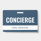 Einfache benutzerdefinierte Hotel-Concierge-Mitarb Ausweis (Vorderseite)