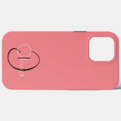 Einfache benutzerdefinierte Initials Fall-Mate-iPh Case-Mate iPhone Hülle (Rückseite (Horizontal))
