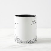 Einfache benutzerdefinierte Kaffeetasse zur Hochze (Zentrum)