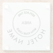 Einfache, benutzerdefinierte Logo-Hotel-Namen jede Glasuntersetzer (Rückseite)