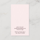 Einfache, benutzerdefinierte Logo-Schmuckkarte Visitenkarte (Rückseite)