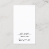 Einfache, benutzerdefinierte Logo-Schmuckkarte Visitenkarte (Rückseite)