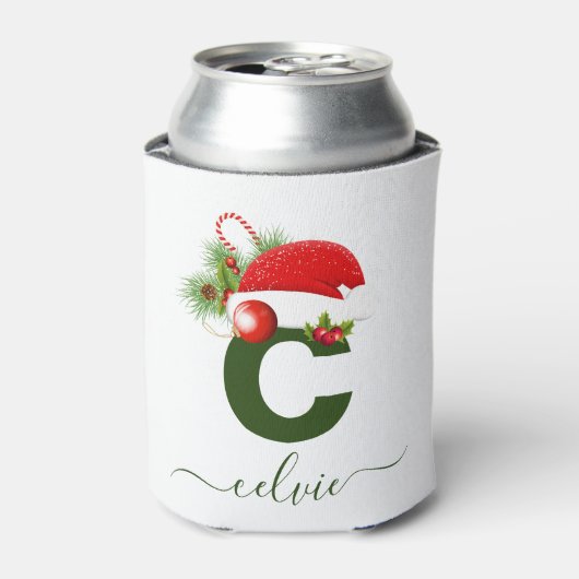 Einfache benutzerdefinierte Personalisierte Monogr Dosenkühler (Kanne Vorderseite)