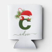 Einfache benutzerdefinierte Personalisierte Monogr Dosenkühler (Rückseite)