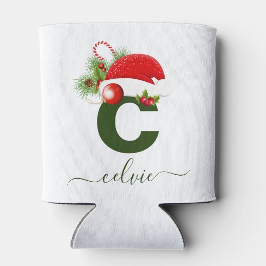 Einfache benutzerdefinierte Personalisierte Monogr Dosenkühler (Rückseite)