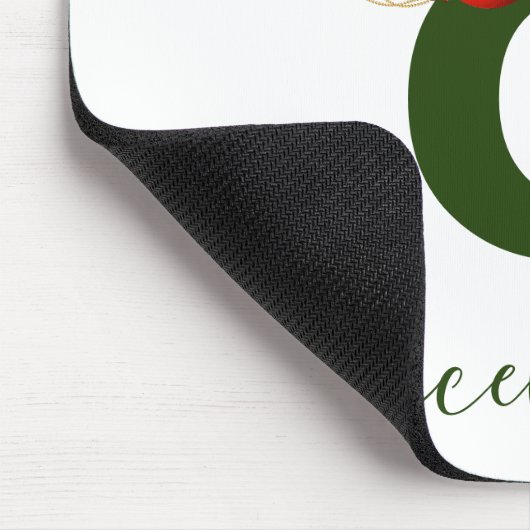 Einfache benutzerdefinierte Personalisierte Monogr Mousepad (Ecke)