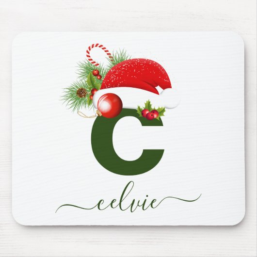 Einfache benutzerdefinierte Personalisierte Monogr Mousepad (Vorne)