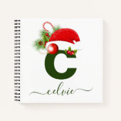 Einfache benutzerdefinierte Personalisierte Monogr Notizblock (Vorderseite)