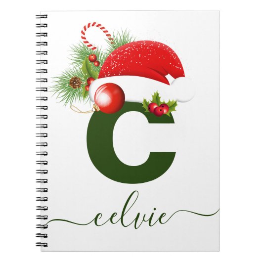 Einfache benutzerdefinierte Personalisierte Monogr Notizblock (Vorderseite)