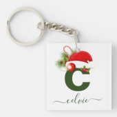 Einfache benutzerdefinierte Personalisierte Monogr Schlüsselanhänger (Vorderseite)