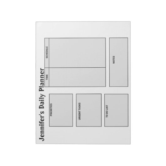 einfache, benutzerdefinierte Planerziele Notizblock (Rotiert)