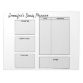 einfache, benutzerdefinierte Planerziele Notizblock (Vorderseite)