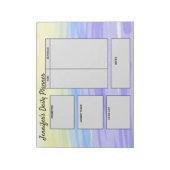 einfache, benutzerdefinierte Planerziele Notizblock (Rotiert)