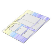 einfache, benutzerdefinierte Planerziele Notizblock (angewinkelt)