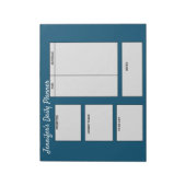 einfache, benutzerdefinierte Planerziele Notizblock (Rotiert)